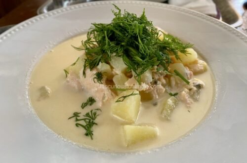 Finnish salmon soup