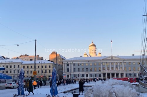 Helsinki during the winter season